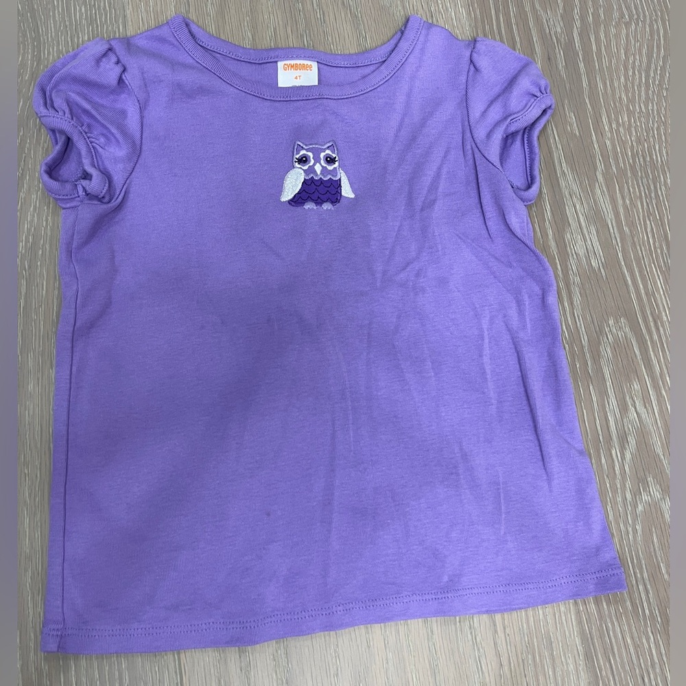 Gymboree. Girls size 4T. Lavender owl. EUC